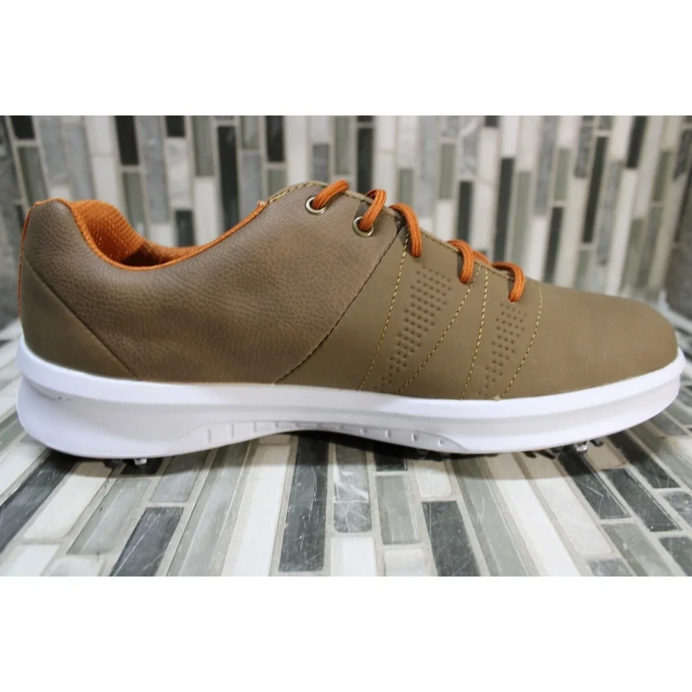 FootJoy Men's Contour Series Golf Shoes 54053 Brown White Size 7 Extra Wide - Picture 5 of 10